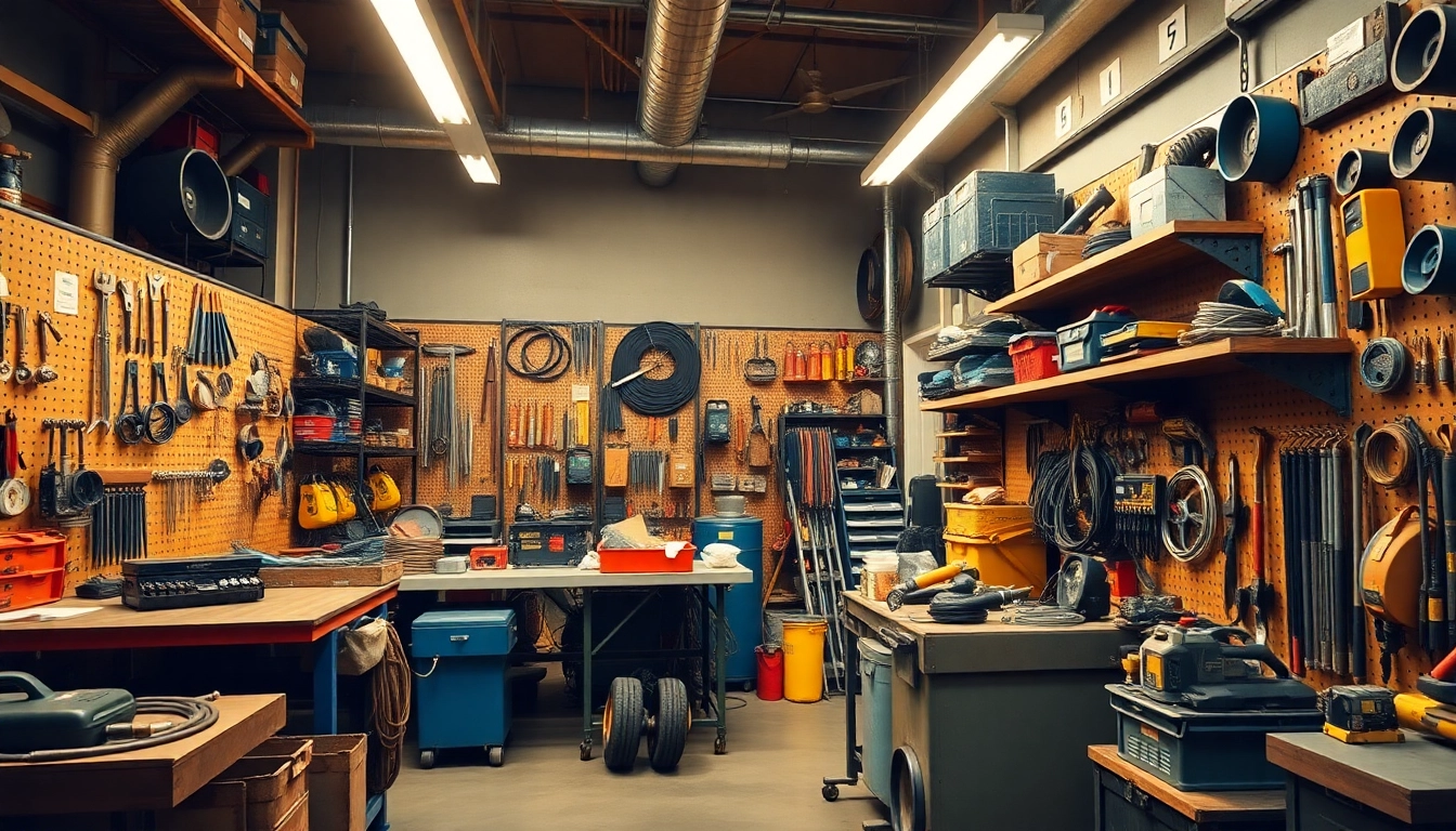 Find top-quality welding supplies near me with a variety of tools displayed in a well-lit setting.