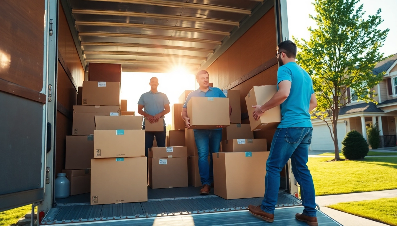 House moves showcasing professional movers organizing items for relocation